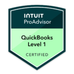 intuit quickbooks certification level 1 badge icon